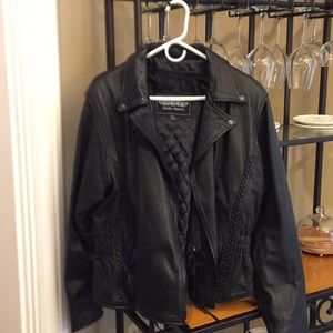 Women’s leather coat